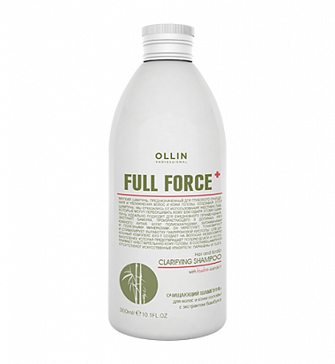 Ollin Full Force Очищающий шампунь для волос и кожи головы 300 мл