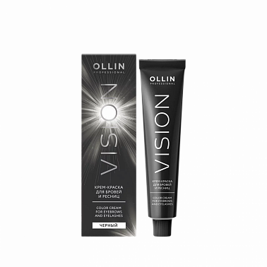 Ollin Vision Крем-краска для бровей и ресниц 20 мл черный