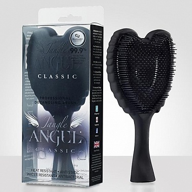Tangle Angel Classic Black Щётка цвет черный с черной щетиной