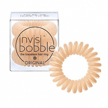 invisibobble Original To Be or Nnude to Be Резинка-браслет для волос бежевая, 3 шт.