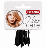 Titania Резинки для волос 3 см, черные, 12 шт