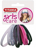 Titania Резинки для волос 4 см, цветные, 10 шт.
