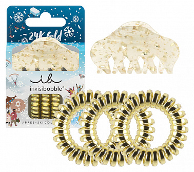 invisibobble Резинка-браслет, зотистый хром 24K Gold, 3 шт. invisibobble Резинка-браслет, зотистый хром 24K Gold, 3 шт.