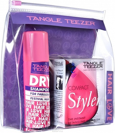 Tangle Teezer Festival Pack Набор Сухой шампунь и щетка (розовый)