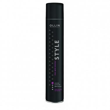 Ollin Style Лак для волос ультрасильной фиксации без отдушки 400 мл