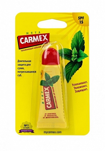 Carmex Mint Бальзам для губ (мята) 10 г