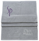 Wella SP Полотенце серое с логотипом, 50х100 см