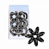 invisibobble Nano True Black Резинка-браслет для волос чёрная, 3 шт.