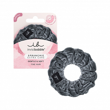 invisibobble SPRUNCHIE Резинка-бант для волос, серый бархат invisibobble SPRUNCHIE Резинка-бант для волос, серый бархат