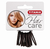 Titania Резинки для волос 3 см, серые, 12 шт