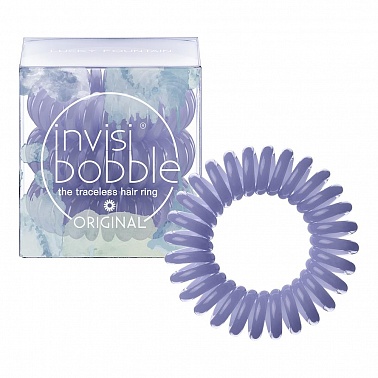 invisibobble Original Lucky Fountain Резинка-браслет для волос сиреневая, 3 шт.